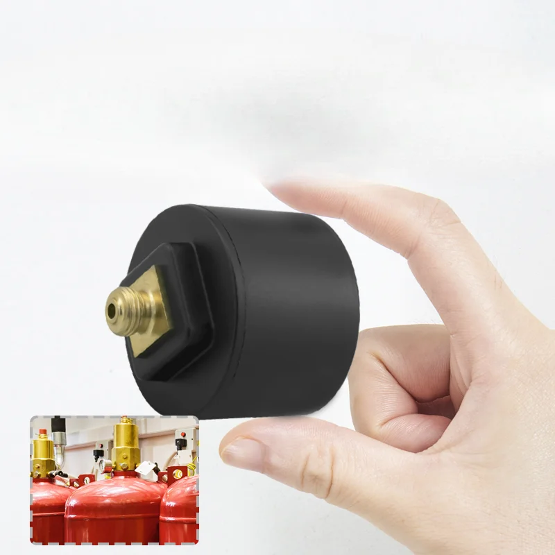 Pressure sensor fire extinguisher controller monitoring end point