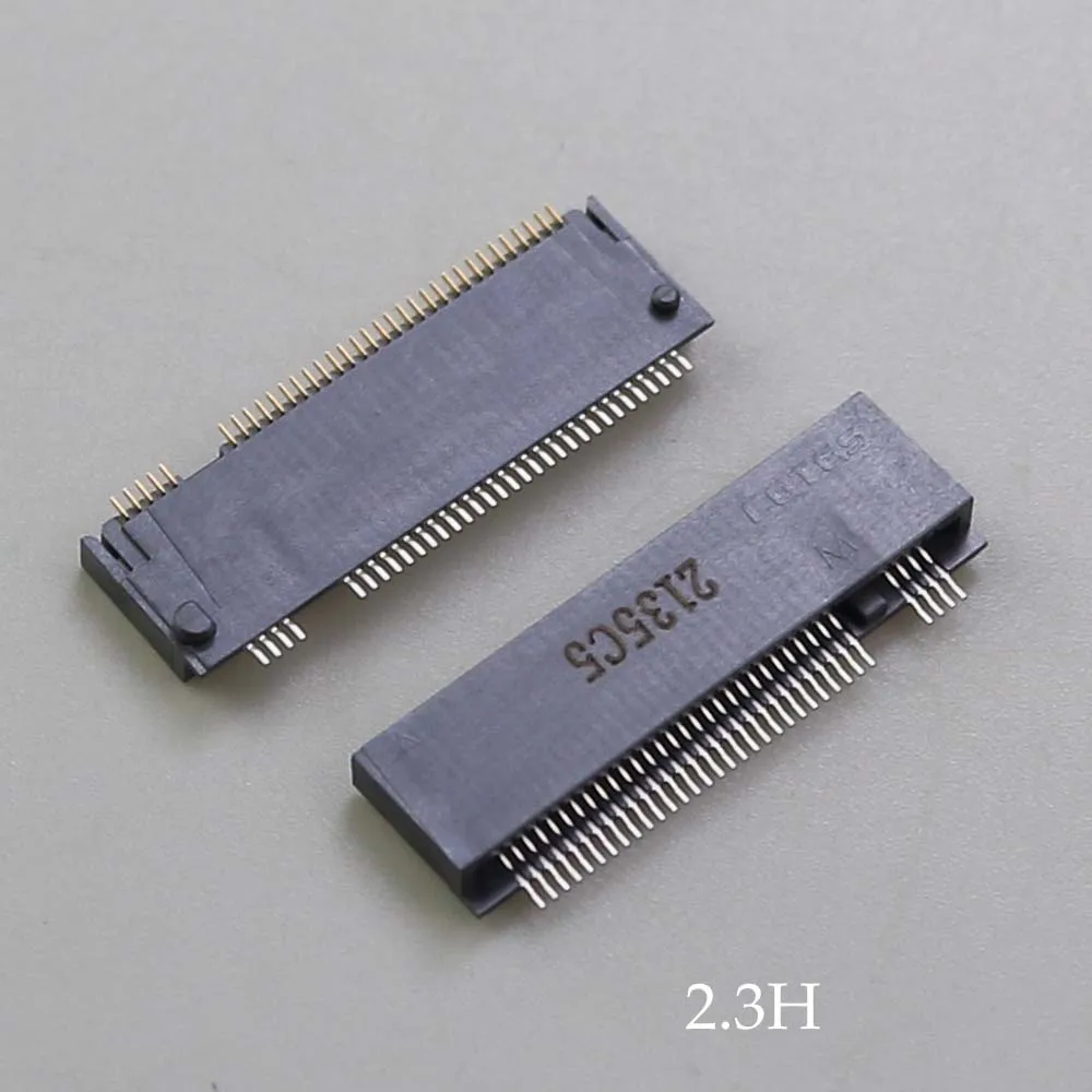 1PCS  M.2 Connector 67P  M-KEY NGFF interface socket SSD socket H=3.2 / 4.2 / 4.8 / 6.7 / 8.5 M.2 SSD Slot NGFF Socket Hot New