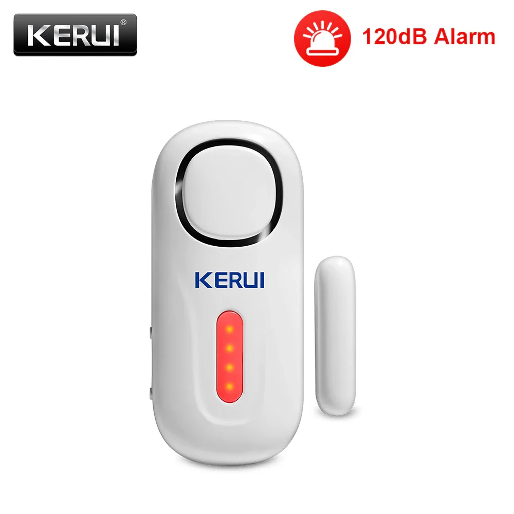 KERUI-Sistema de alarme sem fio para porta e janela, 120DB, sensor de segurança anti-roubo, PIR magnético, garagem inteligente