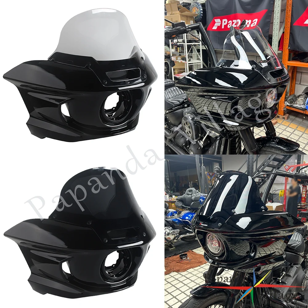 

Передняя лампа мотоцикла, маска, обтекатель фары, лобовое стекло для Harley M8 Softail Street Bob Standard Low RiderS FXLR FXBB FXST