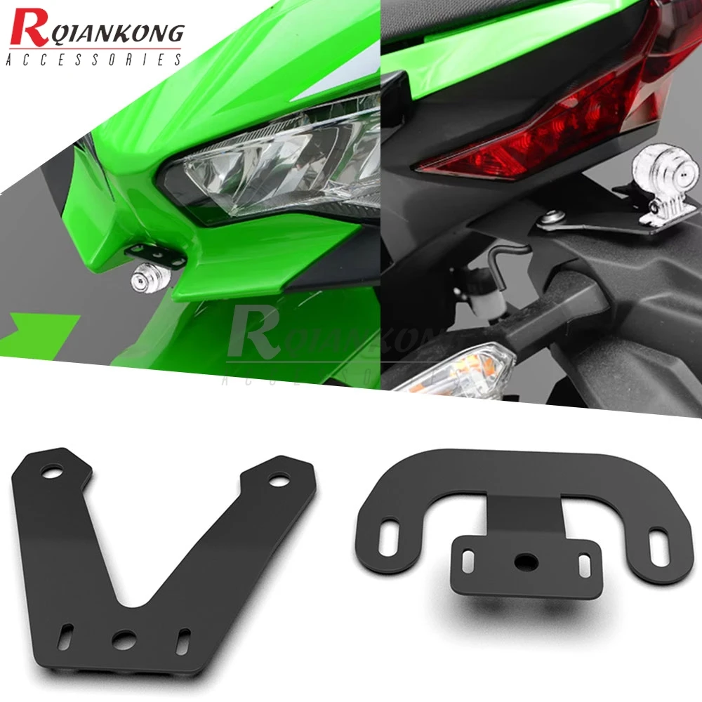 

For Kawasaki Ninja 400 2018 2019 2020 2021 2022 2023 2024 Navigation Bracket Front Rear DVR Data Logger Holder NINJA500 24-25