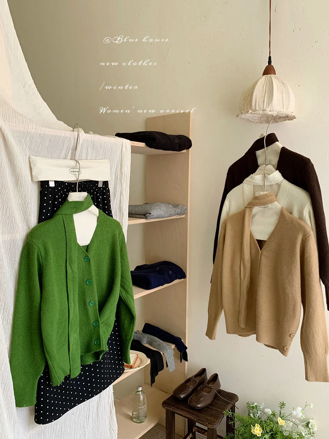 Slim Fit V-Ne Strickpullover Mantel Damen Herbst Winter Faion Taille-Cinching Side-Bule Long Sve Cardigan