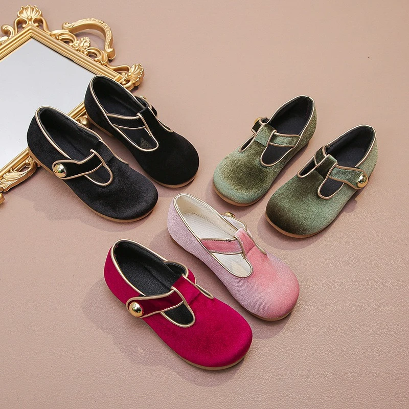 

Модная обувь для девочек, осень 2024, новая детская кожаная обувь, простая универсальная обувь принцессы для девочек, удобная нескользящая детская повседневная обувь