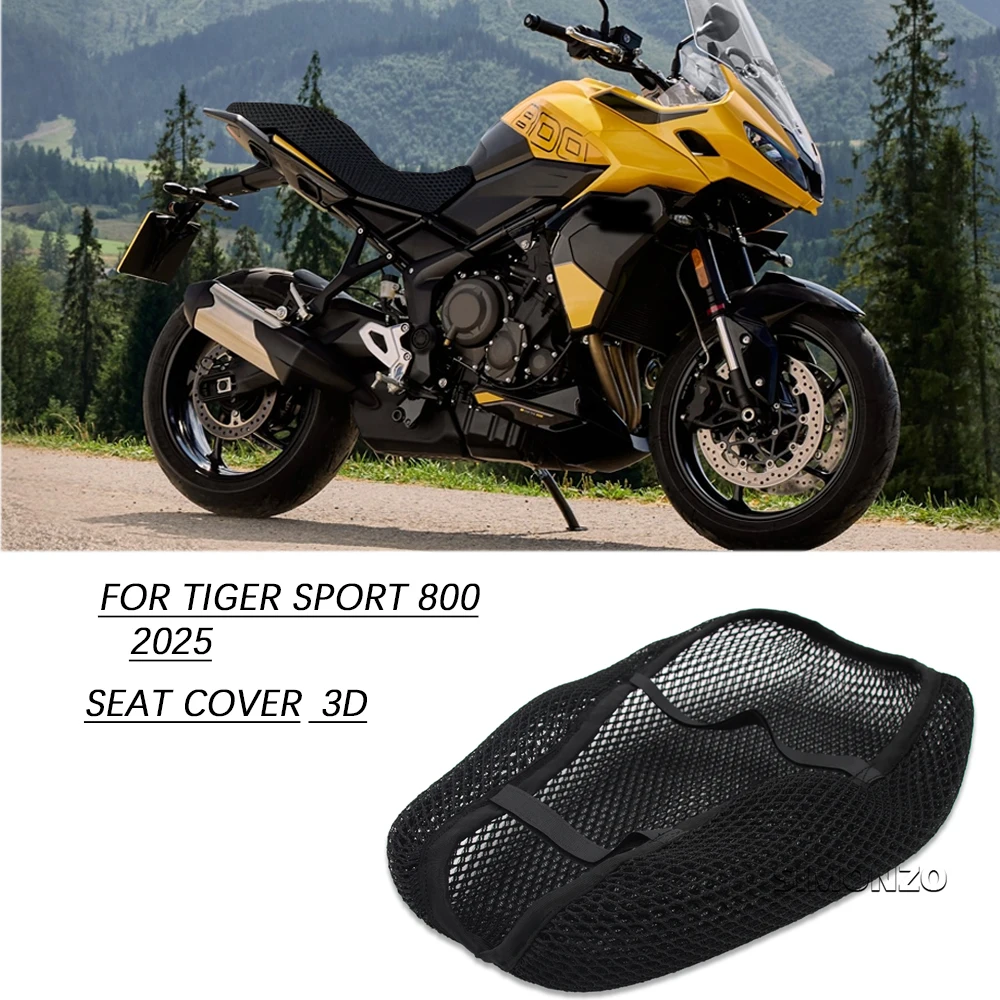

Для TIGER SPORT 800 2025 3D сотовый сетчатый чехол на сиденье 2025 Sport 800 чехол на сиденье мотоцикла 3D чехол на сиденье с воздушным потоком