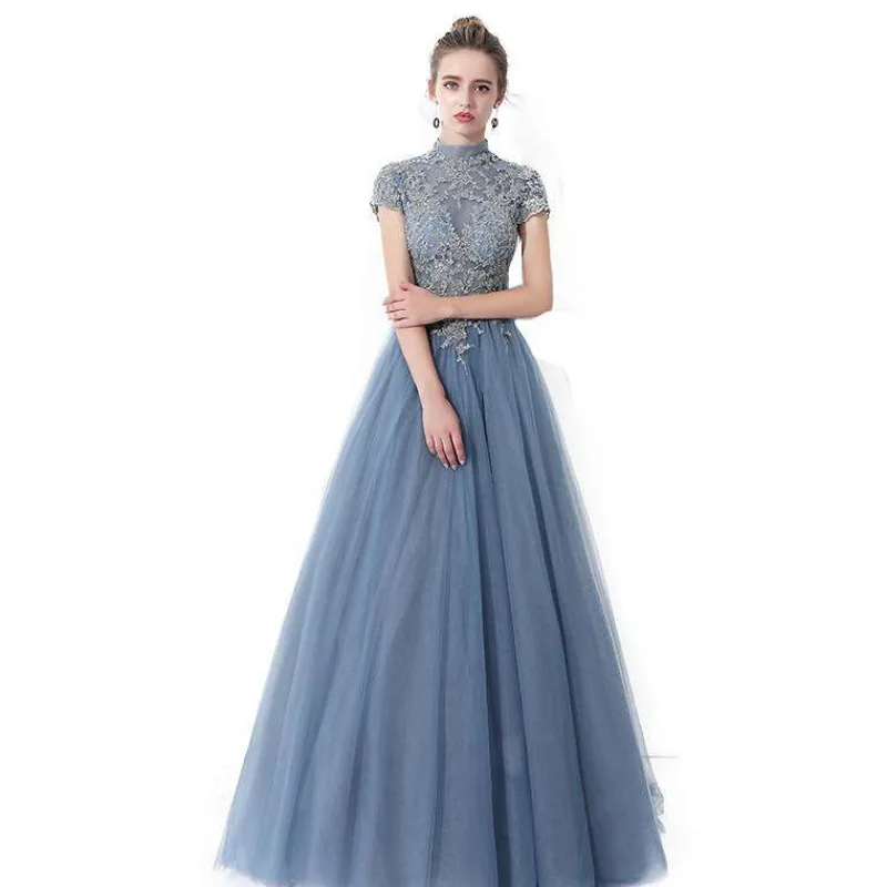 Vestido de noche elegante de lujo para mujer, vestidos de fiesta de boda y eventos