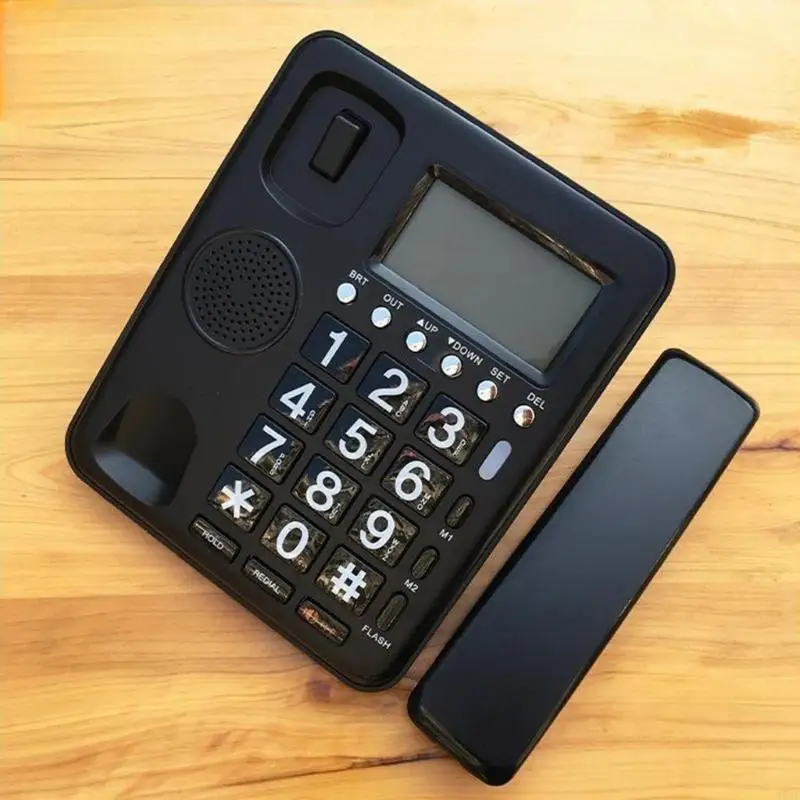 896F Big Button Telephone Loud Volumes Landline Phone with LCD Display Speed Dial