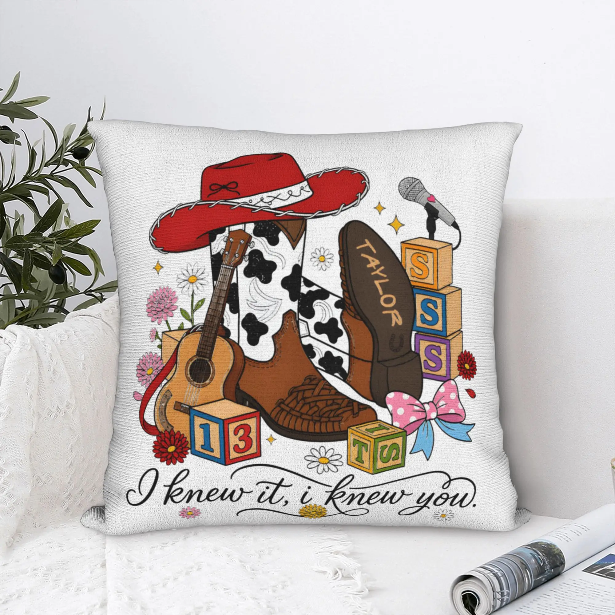 Cute I Knew It I Knew You Square Pillow Cases TS5 Cartoon Movie Cushion Covers Creative Decorative Pillowcover for Home 45x45cm
