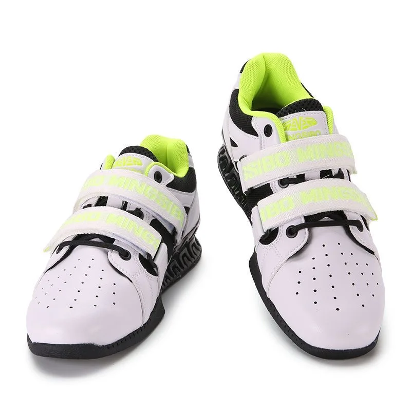 أحذية رياضية احترافية لرفع الأثقال للرجال في الأماكن المغلقة، أحذية سحب صلبة من الجلد قابلة للتنفس، أحذية تدريب رياضية للرجال #2