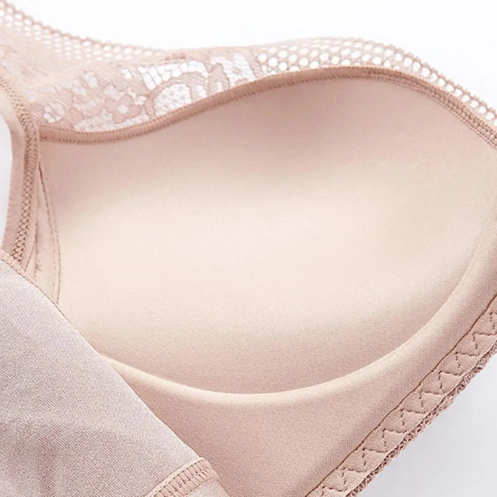 Women Bra Lace V Back Sexy Underwear Bra Pad Push-up Bra 32-38 AAA For Small Chest Tops Lightweight Breathable Brawear