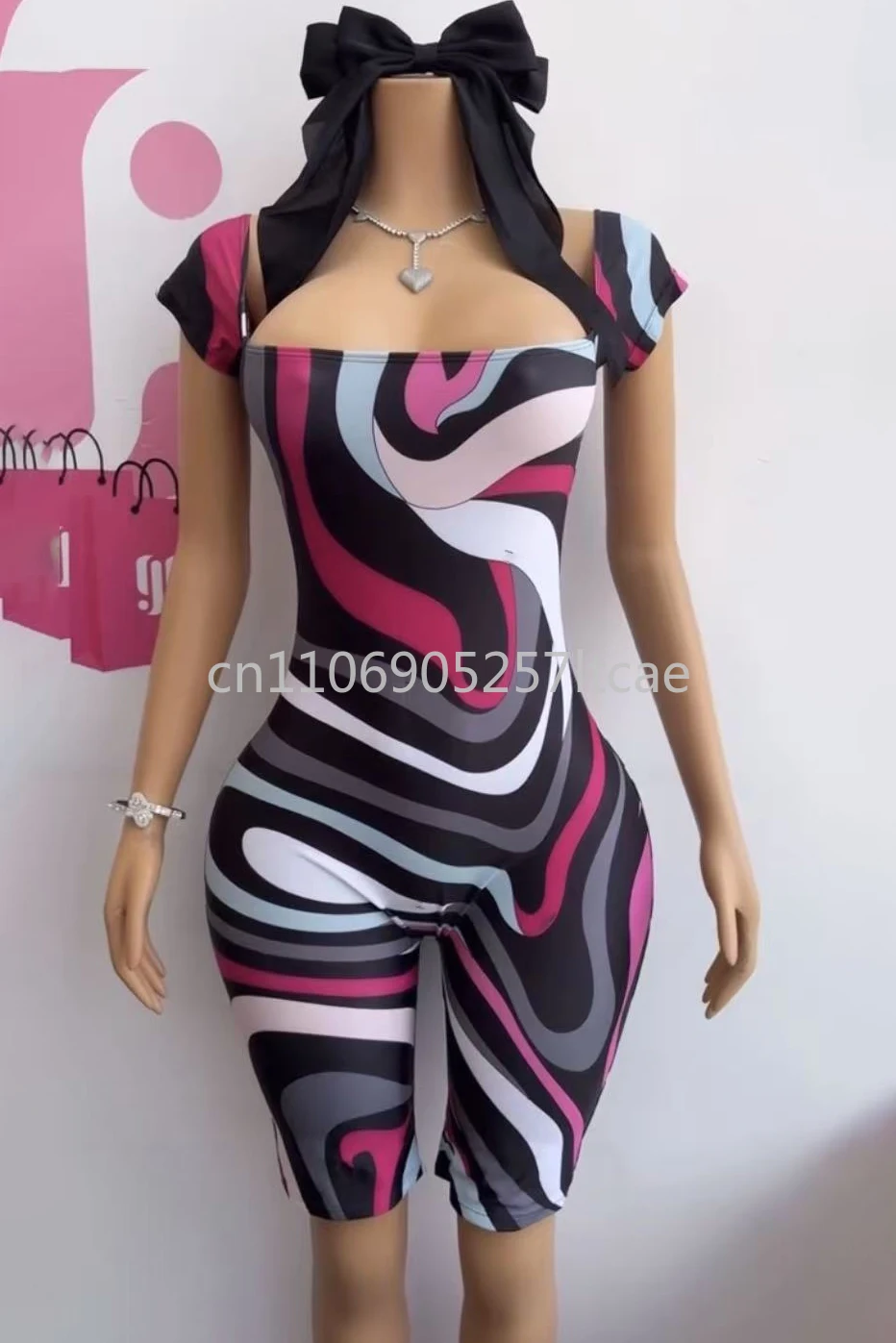 

Women's Playsuits with Headband Letter Signature Logo Swimsuits Designer Brand Lady Rompers