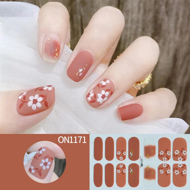 22Pcs White French Press on Fake Nails Full Cover Artificial Wearable Nail Beauty Tips Naked French White False Nails Art