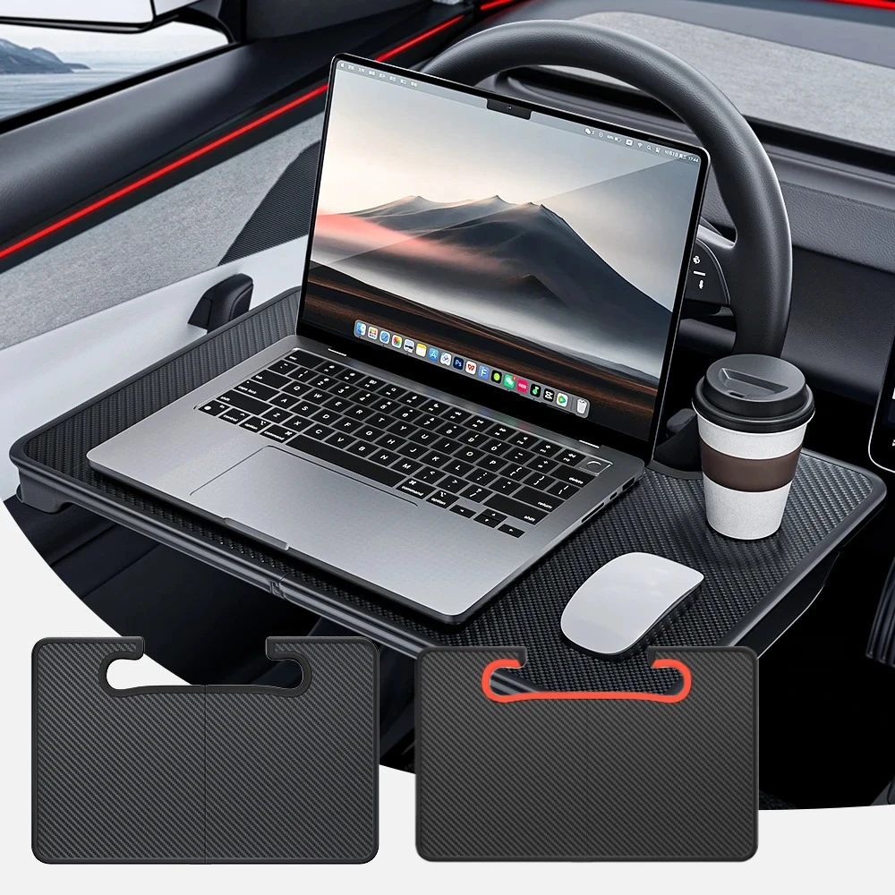 

For Tesla Model 3 Y Juniper Golf KiA Car Steering Wheel Table Stand Board Laptop Coffee Tray Board Seat Gap Storage Organizer