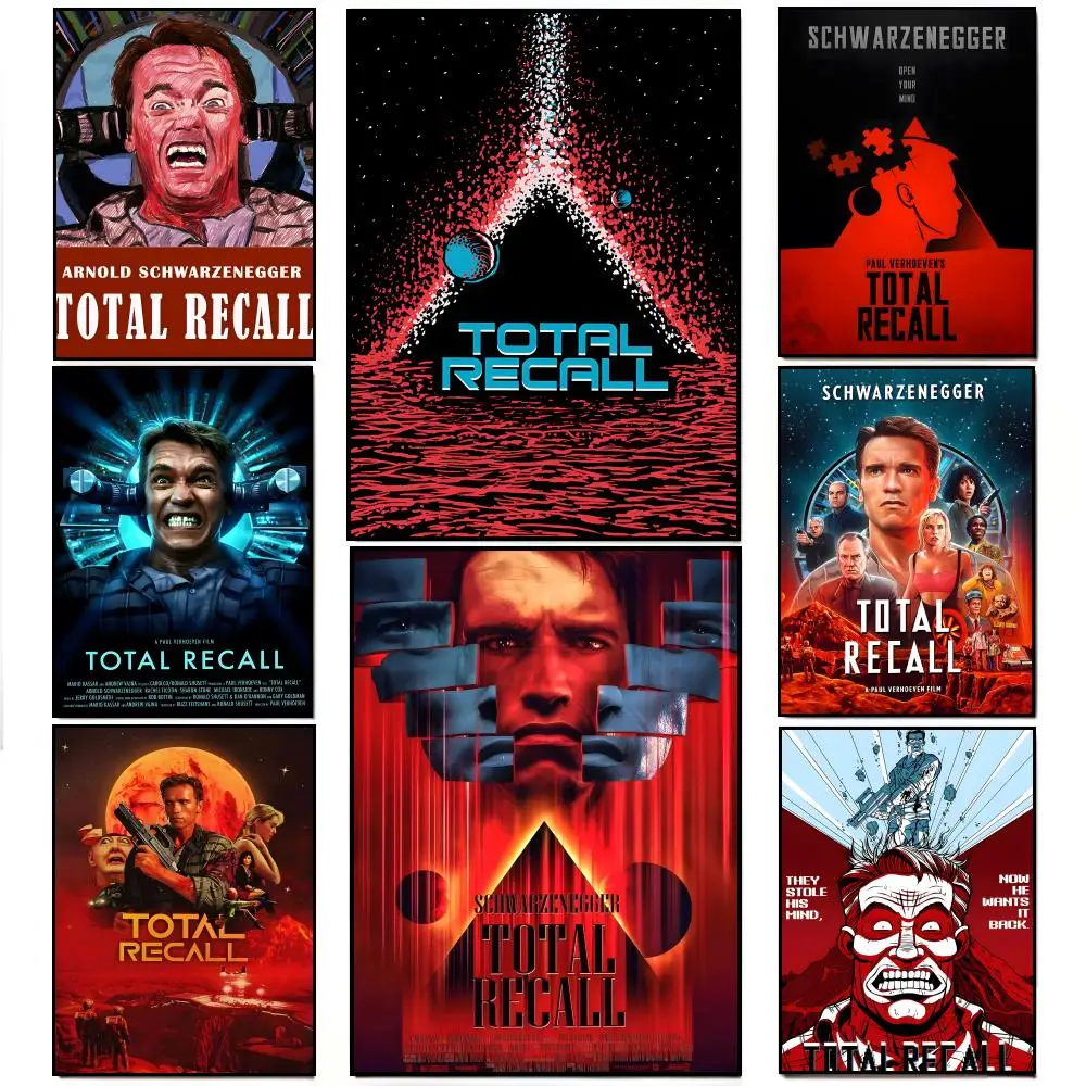 sci fi action film T-Total Recall Poster HD  Waterproof Wall Sticker Bar Living Room Decor Gift