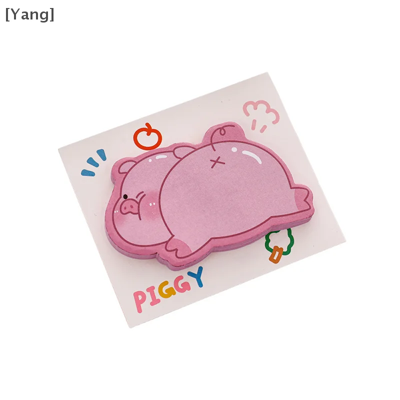 Chinese Style Writable Sticky Notes Office Accessories Color Index Posted Cute Cartoon Animal Sticky Notes Stationery Label