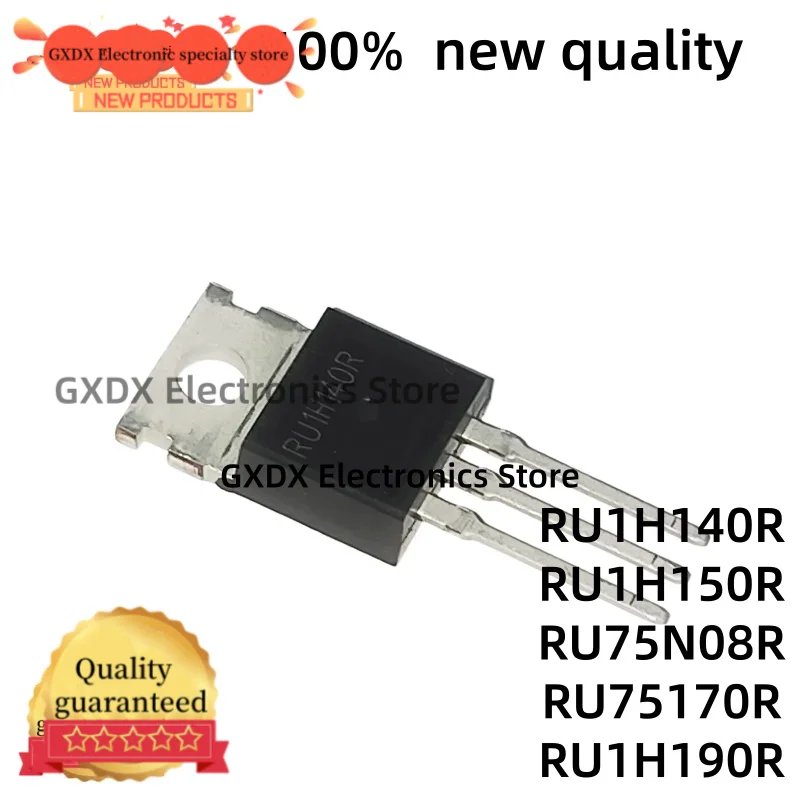 10-20pcs new RU1H190R RU75N08 RU1H140 TO-220 RU1H150 RU75170 RU1H190 RU75N08R RU1H140R RU1H150R RU75170R N-channel MOSFET