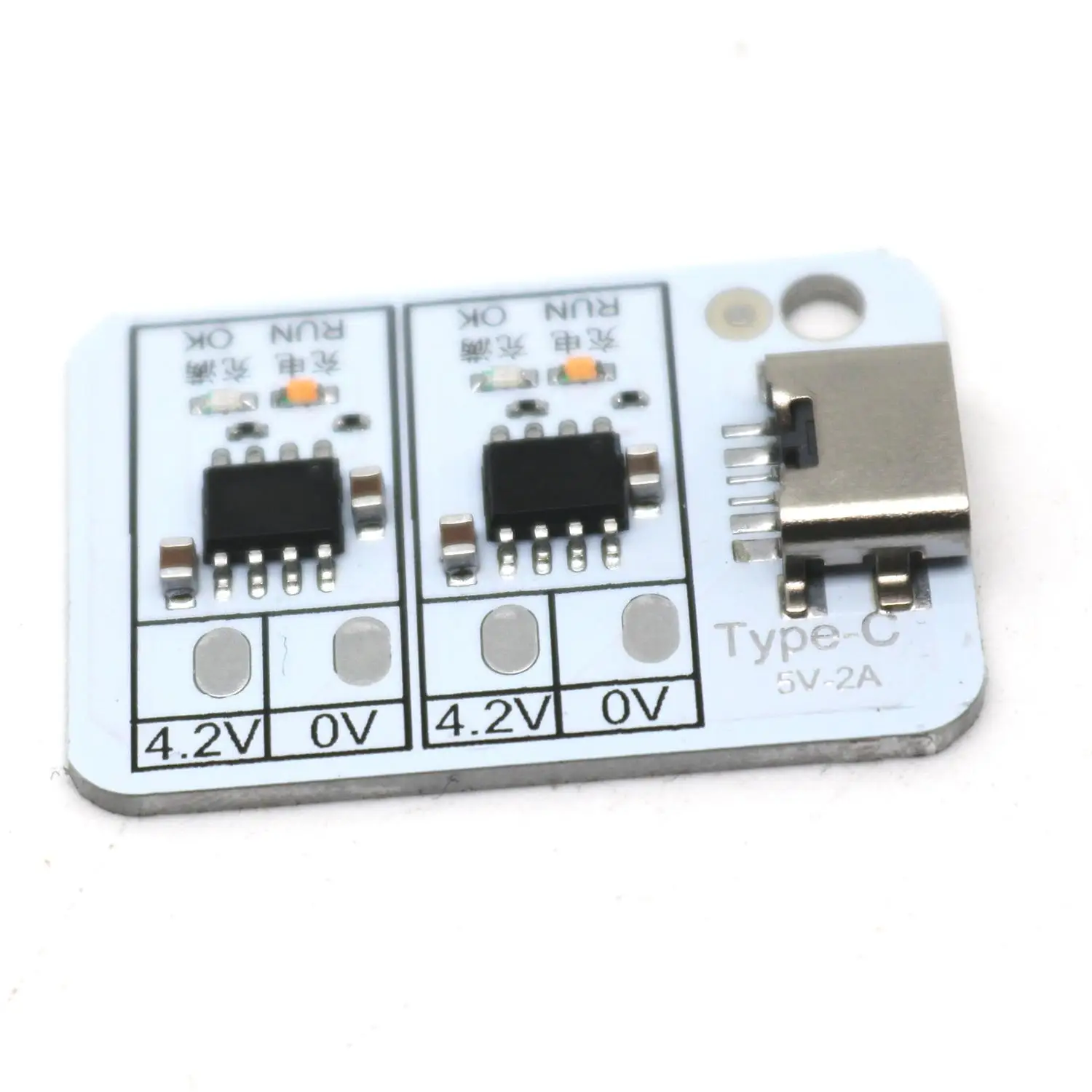DYKB 1S 1A Charging Lithium Battery Li-ion Lipo Ternary Lithium Battery 3.7V 4.2V 2-channel Batteries Charger Module Type-C USB