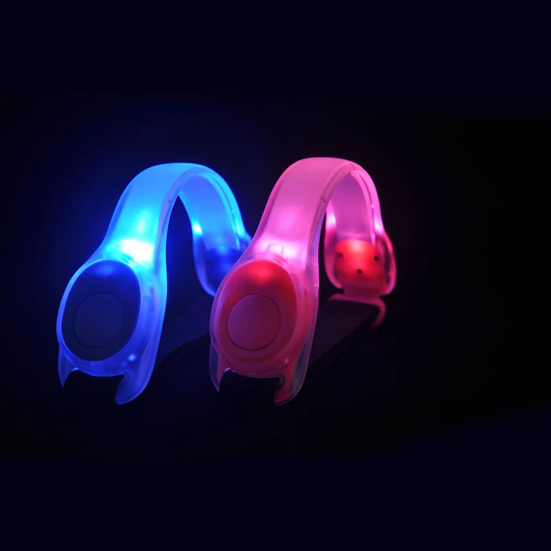 Cycling LED Light Up Armband Night Running Safety Walking Roller Skates Light Leg Warning Wristband Adjustable Wearable Arm Belt