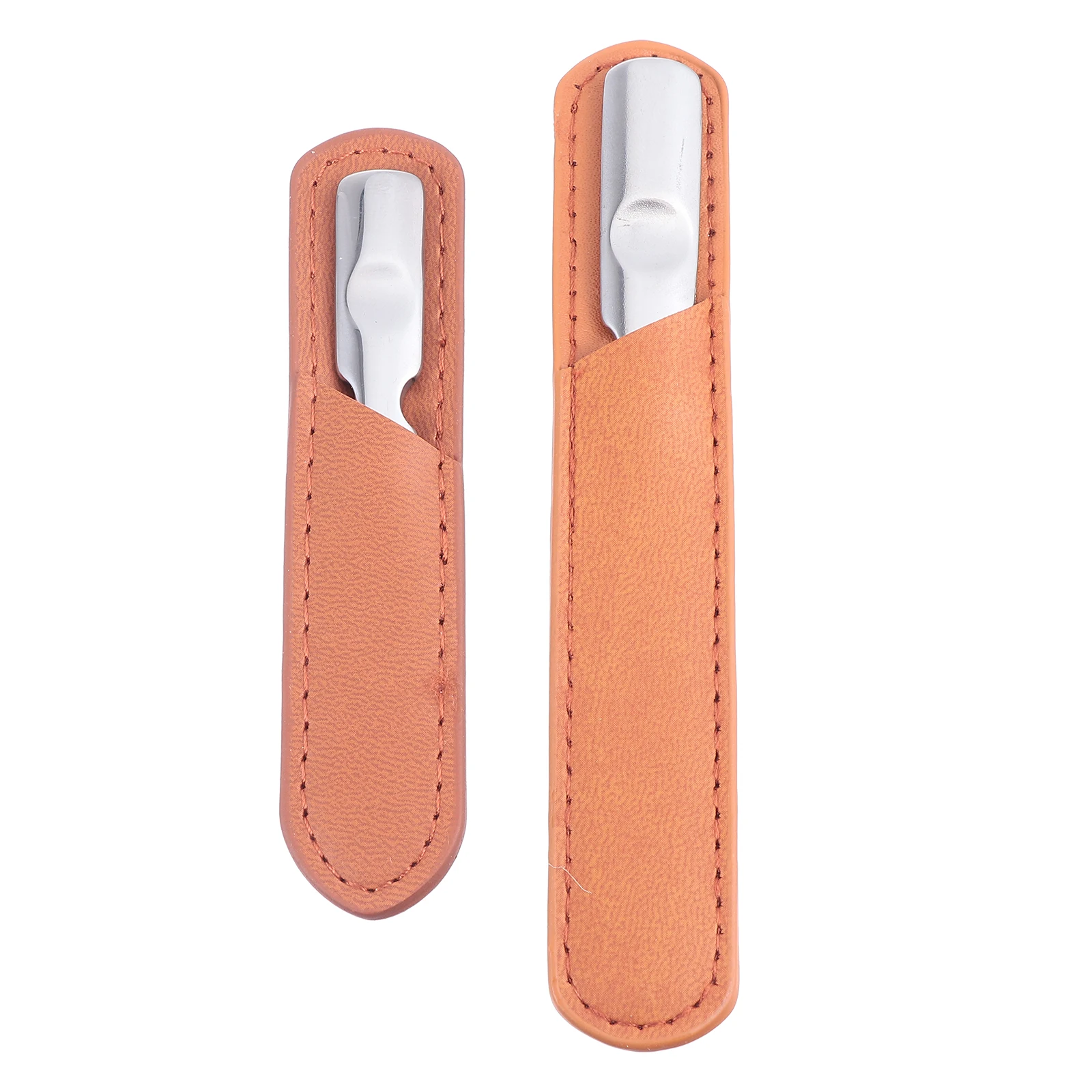 

2 set 2 Sets Stainless Steel Nail Files Durable Manicure Tools Salon Trimmer Fingernail Shaping Safe Beautiful