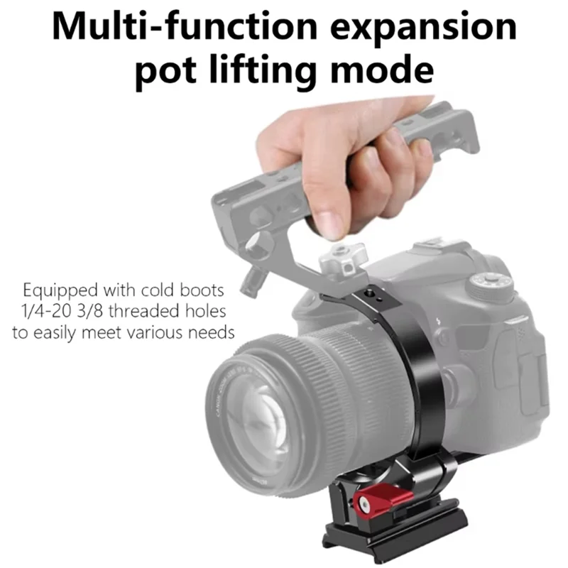 

New Rotatable Collar Mount Plate Half Rings Structure Angle Horizontal Vertical Bracket For Sony, Canon, Nikon, Fuji-Y41A