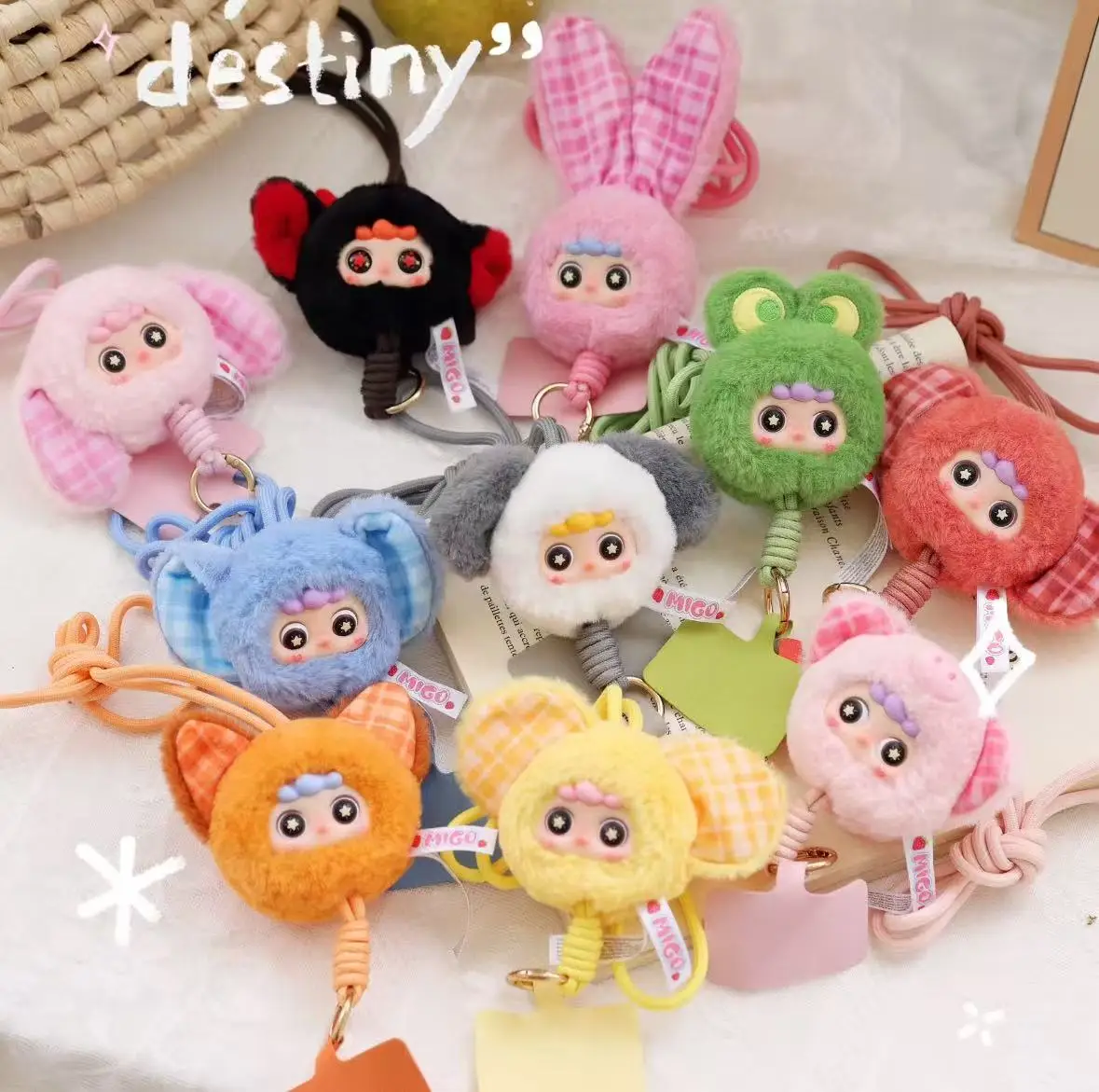 جديد حقيقي ميغو الهاتف الحبل أفخم-رقم صندوق أعمى أفخم لطيف دمية المفاتيح العصرية لعبة صندوق مفاجأة هدية للفتيات #1