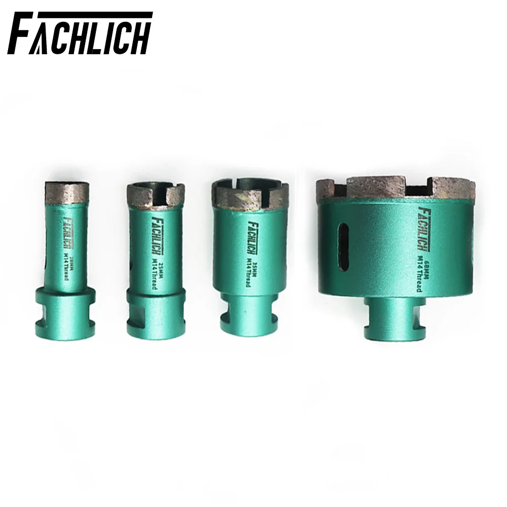 

FACHLICH Diamond Drill Bits Core Bits Dia20/25/35/68mm M14 Thread Hole Saw Wet Drilling Porcelain Granite Marble Tile Ceramic