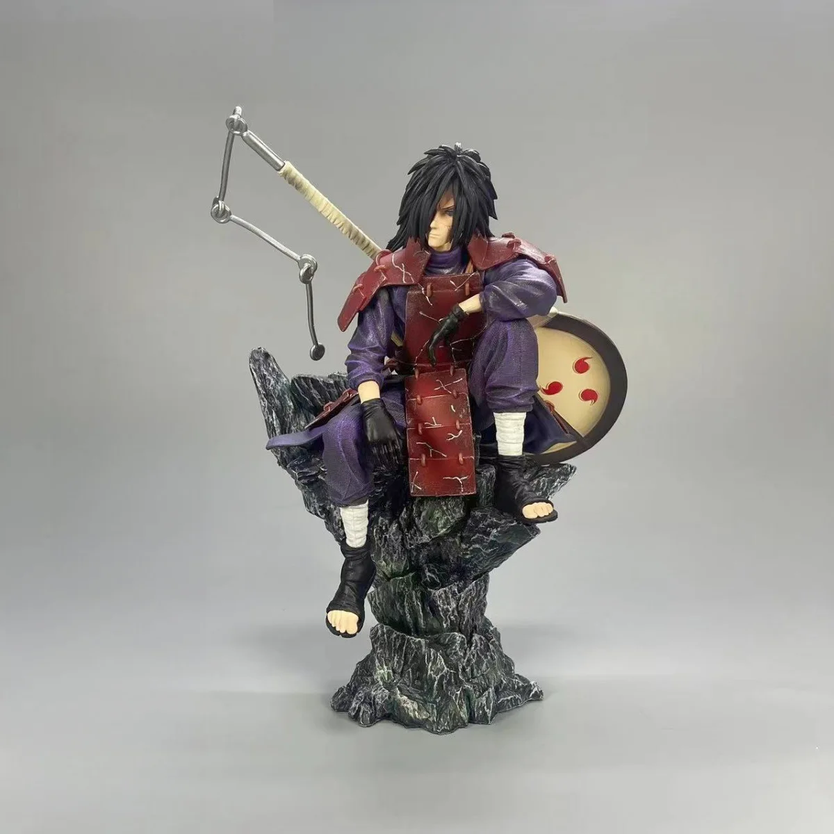 Anime Ninkai Taisen Uchiha Madara Sitting Ver. GK PVC Action Figure Statue Collection Model Kids Toys Doll Gifts 28CM