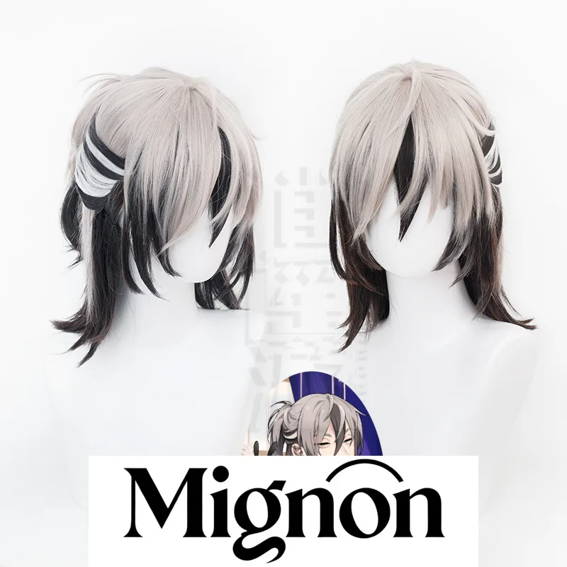 

Twisted Wonderland Lian Cosplay Wig Simulation Scalp Top Half-up Hair Halloween Gift