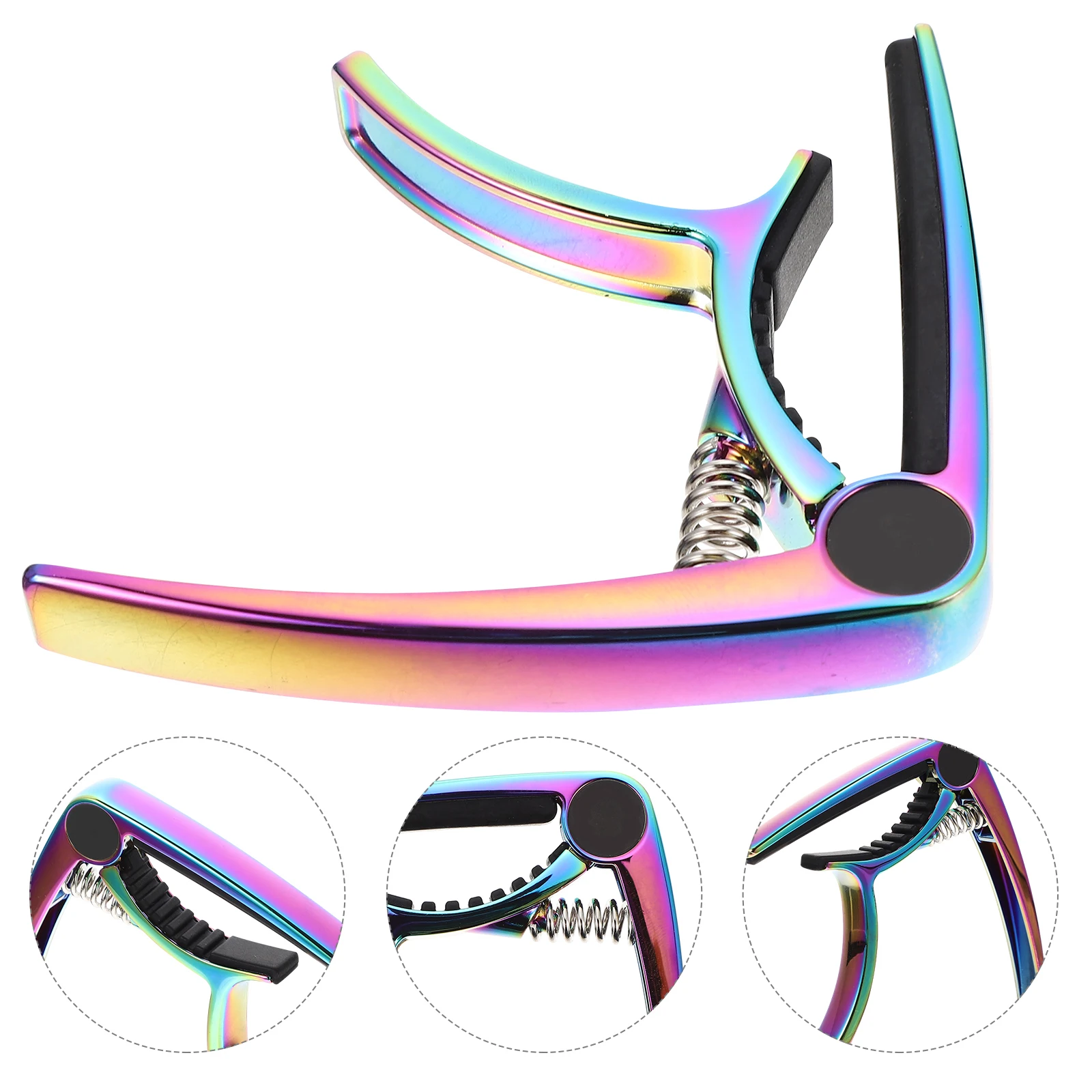 

Adjustable Guitar Capo Zinc Alloy Multi function Sandhi Clamp Lightweight Exquisite Design Adjustment Professional