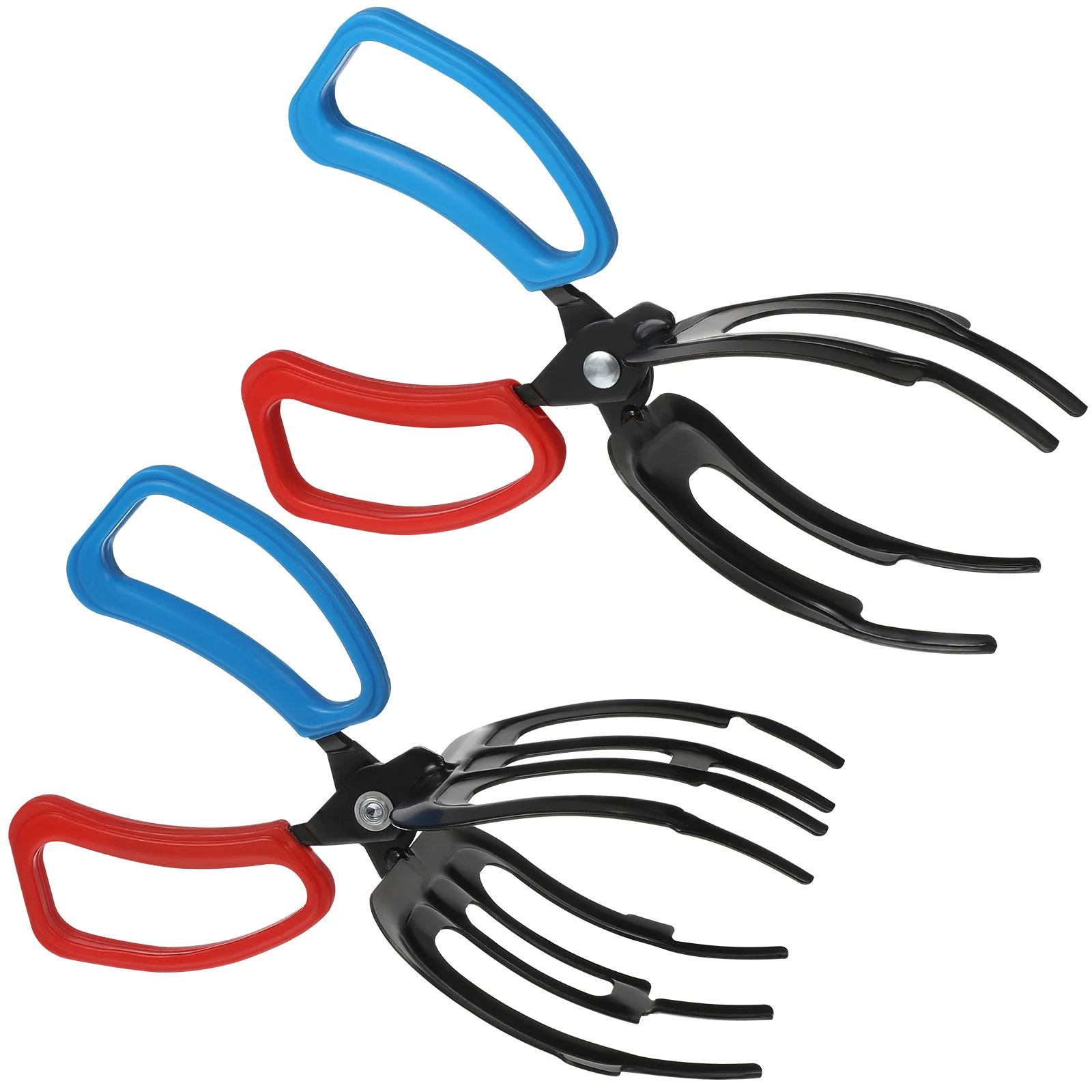 2 Pcs Fish Control Device Mini Tongs for Serving Plastic Fishing Pliers Clamp Grippers Clip Tool