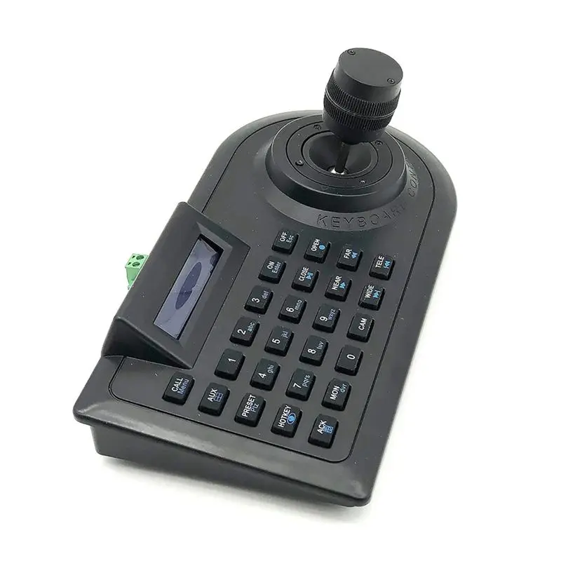 

A23F-3D Axis Joystick CCTV Keyboard Controller Keypad For AHD Security PTZ Speed Camera Decoder DVR NVR Pelco RS485
