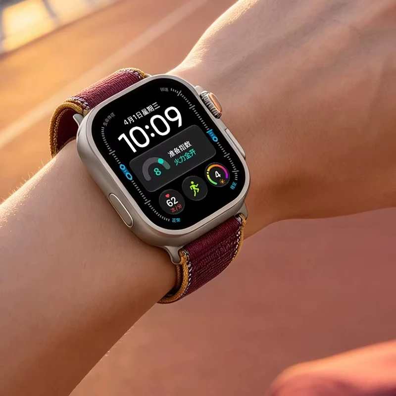 NEW Trail Loop Strap For Apple Watch Ultra 4 3 Band 49mm 44mm 40mm 45mm 41mm 42mm 46mm Bracelet iWatch Series 12 11 10 SE 9 8 7