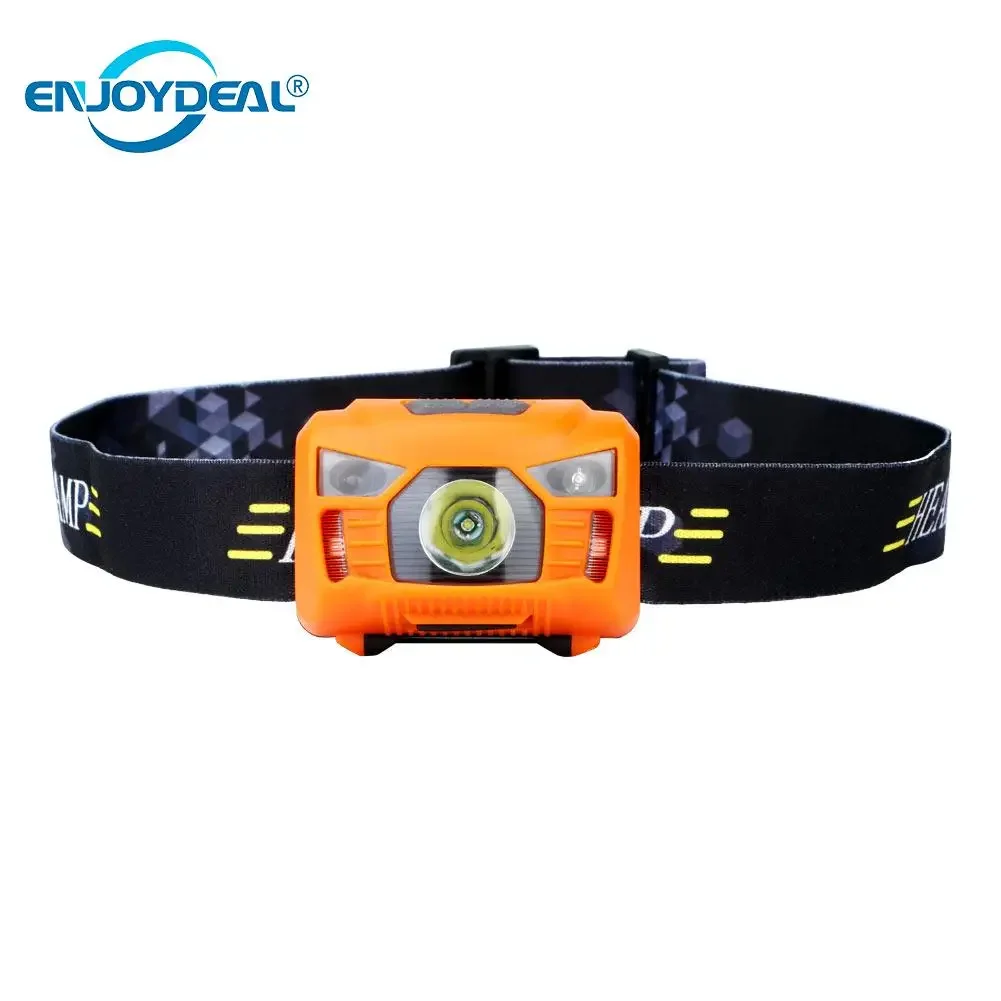 USB Rechargeable LED Headlamp 3000LM IR Body Motion Sensor Headlight Head lamp Flashlight Camping Lanterna Torch