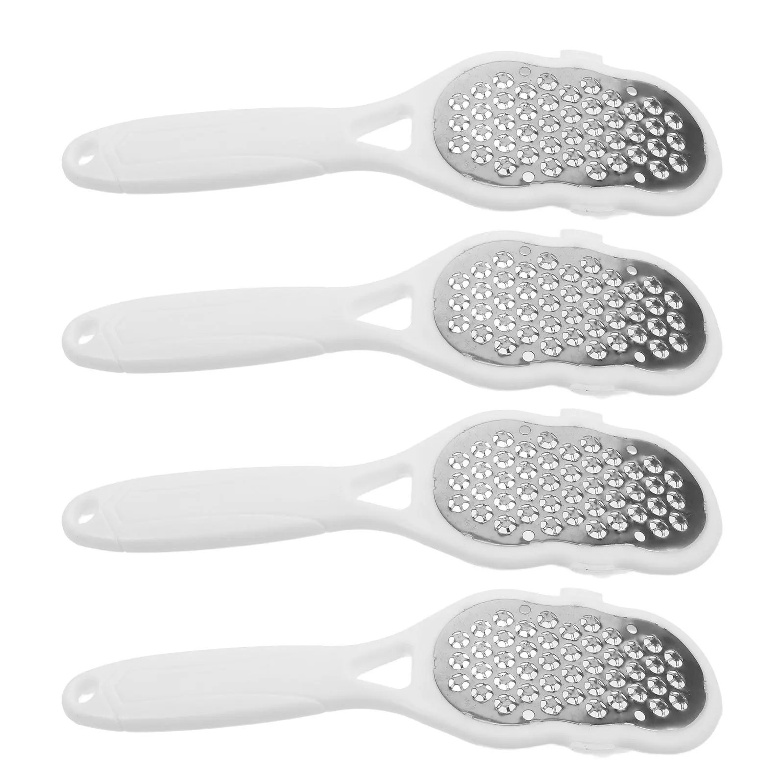 

4Pcs Foot Files Callus Remover Stainless Steel Dead Skin Scrubber Pedicure Tool Foot Care Kit Hard Skin Removal Smooth Feet