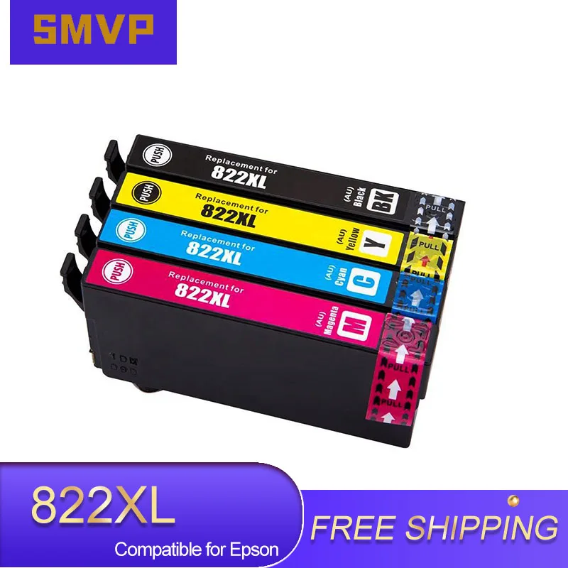 T 822 XL T822 822XL 120-S Compatible Ink Cartridge for Epson WorkForce Pro WF-3820/WF-4820/WF-4830/WF-4834 Color inkjet Printer