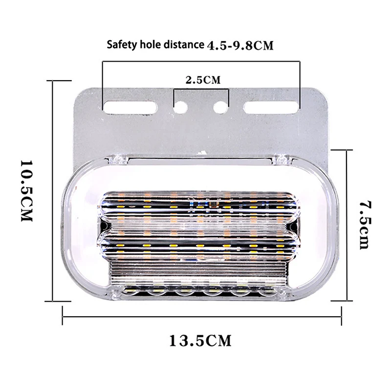 24V Car Truck LED Side Marker Lamp High Bright Waterproof Waist Lamp Led Strong Light Show Wide Turn Side Lights