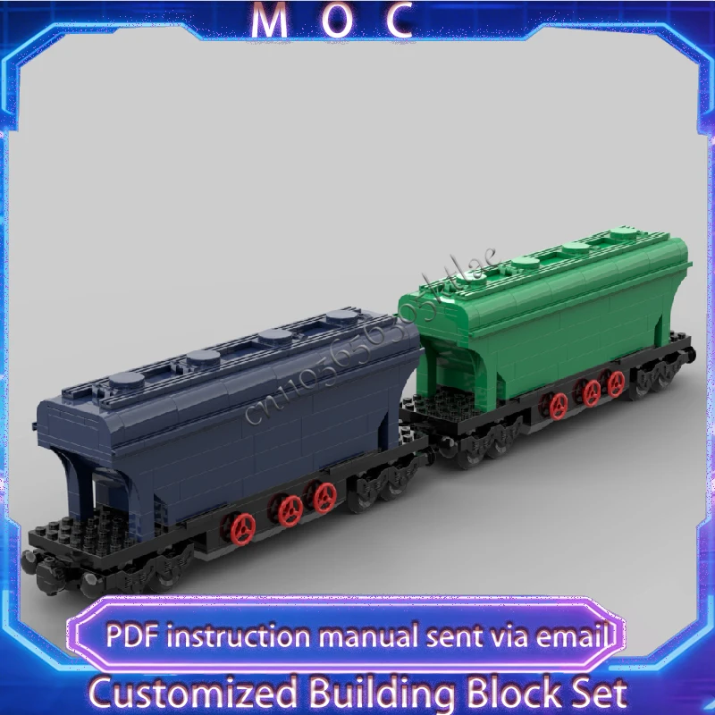 506 Parts MOC City Transportation Train Section Model Custom Puzzle Bricks DIY Creative Assembly Children Puzzle Christmas Gifts