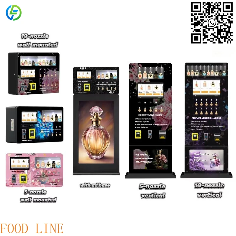 Customized Commercial Street Wall Mounted Smart Perfume Vending Machine Perfume Spray Vending Machine for Pakistan