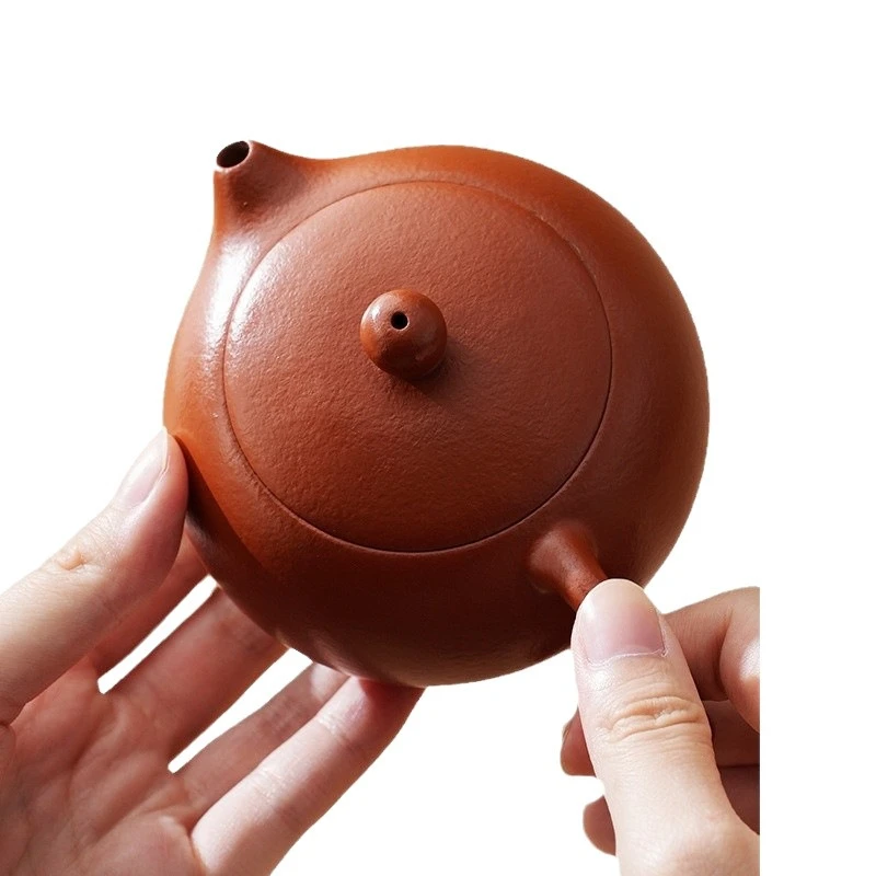 

Ceramic hand pinched flower fireless aromatherapy diffuser purple sand teapot Wufu cup set gift