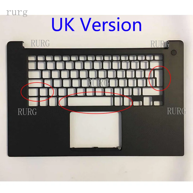 R+  For Dell XPS 15 9550 M5510 C Case Large Chariot UK Palmrest 0D6CWH D6CWH