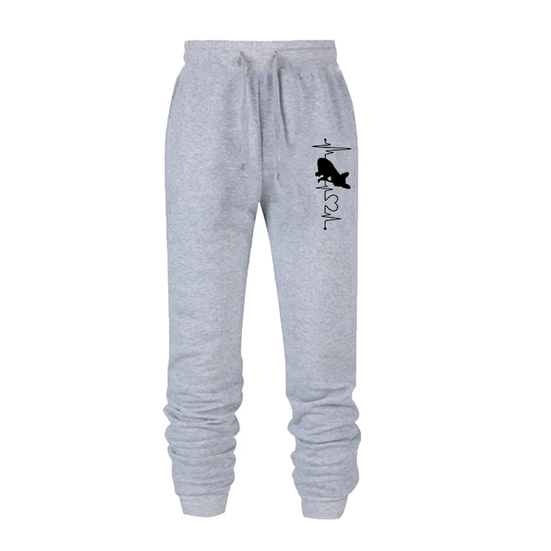 Women Lovely Dog Print Long Pants Autumn and Winter Casual Sweatpants Solid Color Bottoms Jogging Fitness Sports Trousers