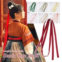 1.7M Chinese Hanfu Chiffon Hair Straps Head Bands Ribbon Bride Hanfu Women Long Cosplay Costume Long Streamer Ancient Ornaments