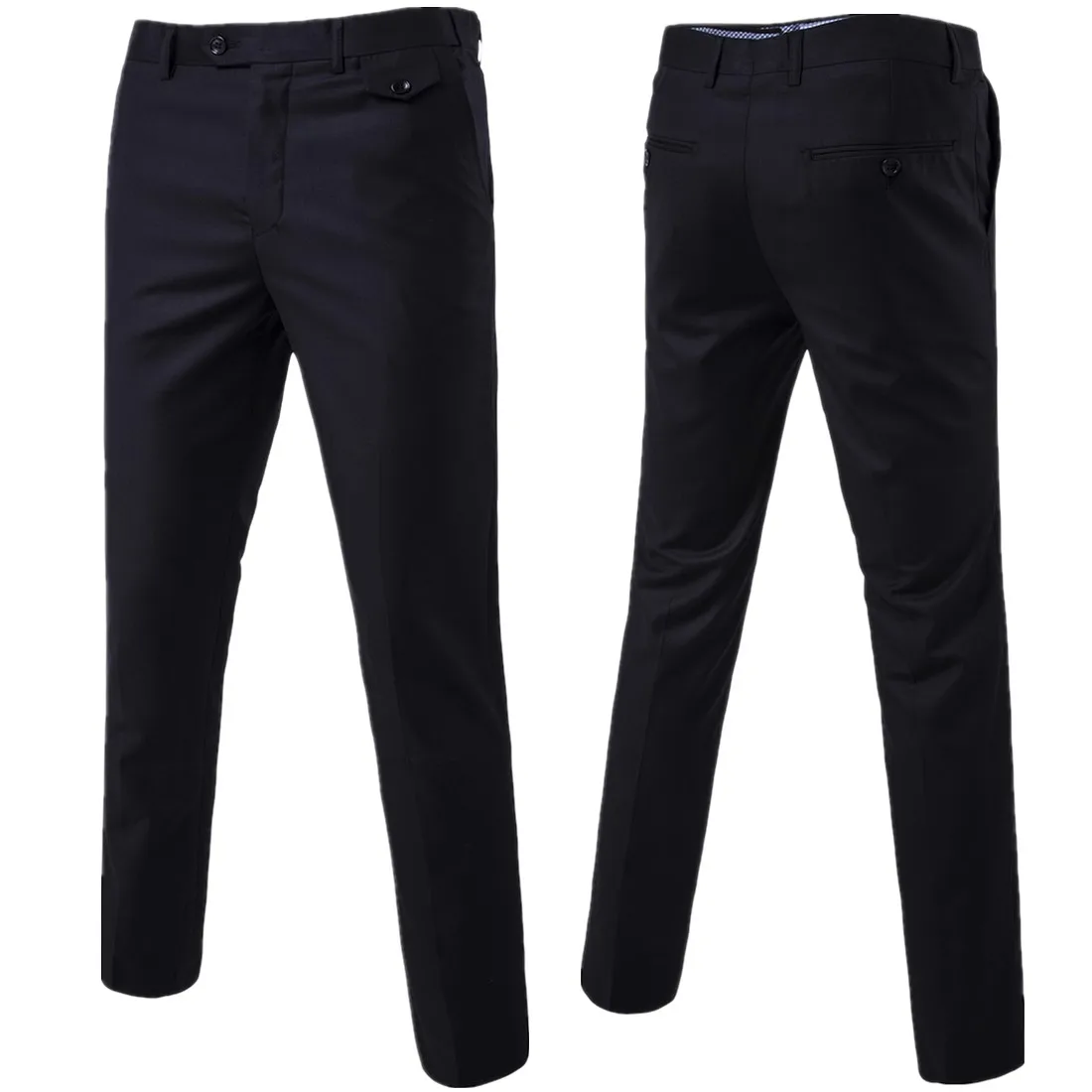 2023 Fashion New Men\'s Casual Boutique Business Suit Trousers / Male High Quality Slim Solid Color Dress Pants