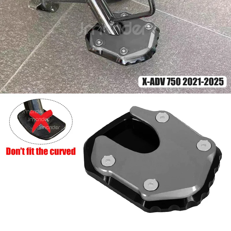 X-ADV 750 CNC Motorrad Ständer Seitenständer Verlängerung Pad Vergrößerungsplatte Für Honda XADV/X-ADV 750 X ADV 750 2021-2025