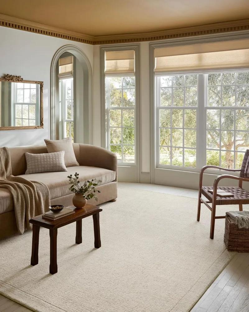 

Magnolia Home by Joanna Gaines Henley Collection HNY-01 Ivory/Smoke 5'-0" x 7'-6" Area Rug