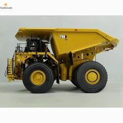 Caterpillar-1:50リモートコントロールカー,建設車両,収集可能なおもちゃ,猫798ac,シリーズ合金