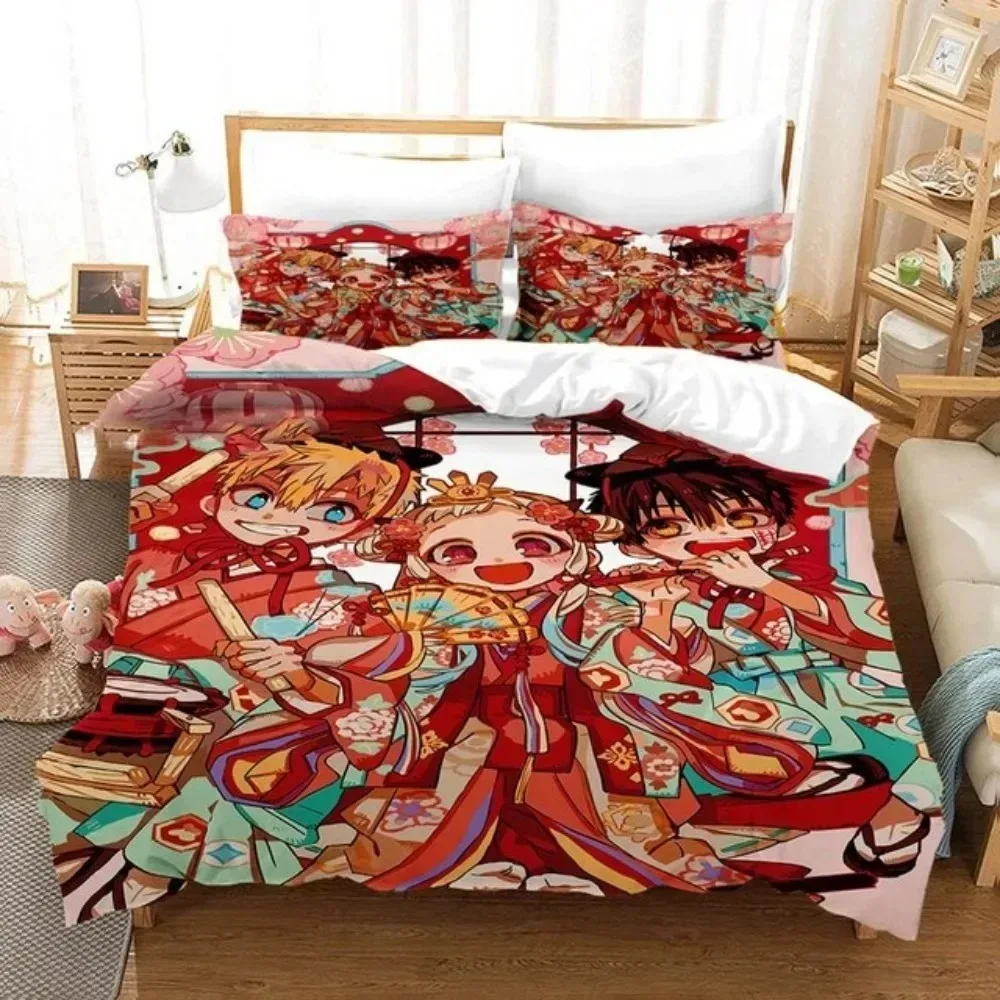

Toilet-bound Hanako-kun Bedding Set 3D Printed Suitable for Bedroom Duvet Cover Set With Pillowcases Kids Home Textile