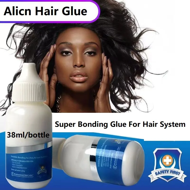 

Wholesale 38ml/bottle Wig Adhesive Waterproof Lace Glue Invisible Hair Bonding Toupee Frontal Replacement Adhesive Ghost+2027