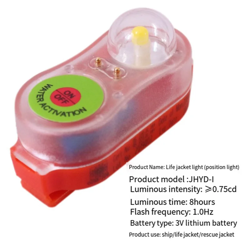 Y67A-4X Rescue Vest, LED Light, Life-Saving Vest Flash, For Emergency Water Survival