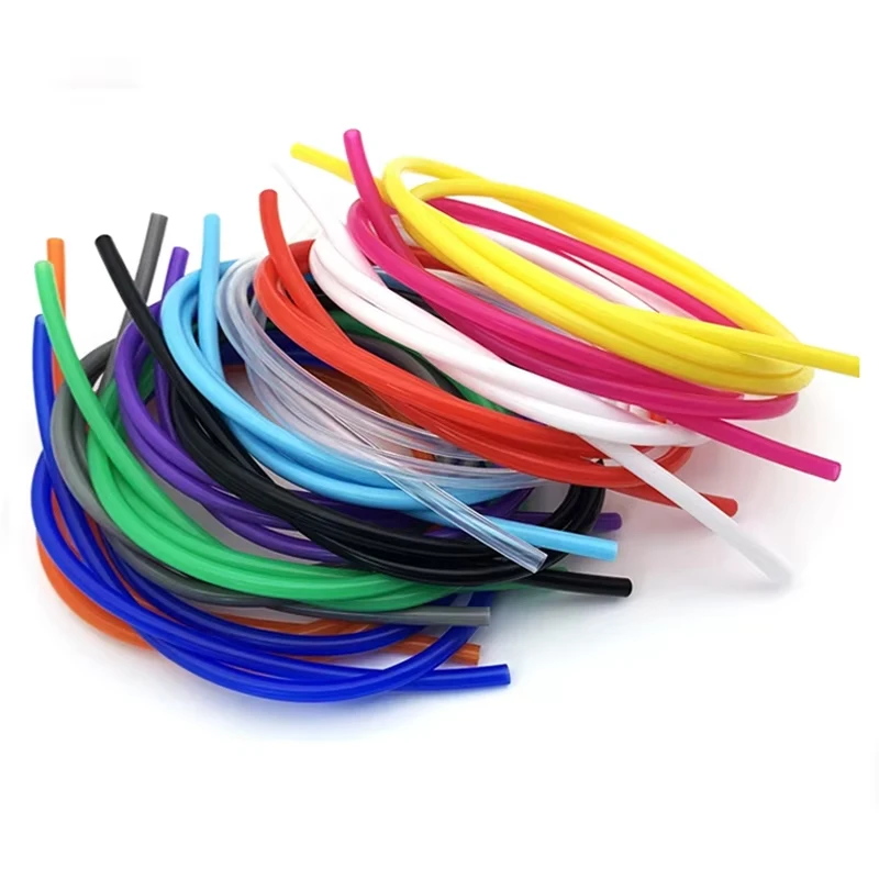 1Meter ID2 3 4 5 6 7 8 9 10 12mm Silicone Tube Flexible Rubber Hose Food Grade Soft Drink Pipe Water Connector Colorful Plumbing