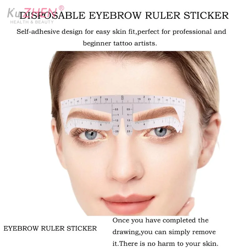 المتاح الحاجب حاكم ملصق لاصق Microblading الوشم الحاجب أدوات قياس ل تجميل دائم توريد الحاجب أداة #2